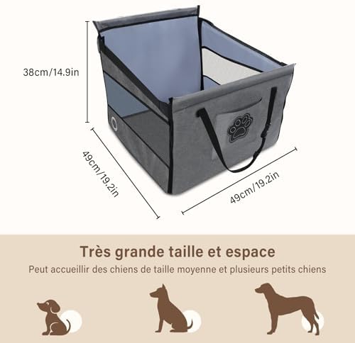 Vue 5 de Siege Auto Chien Securise