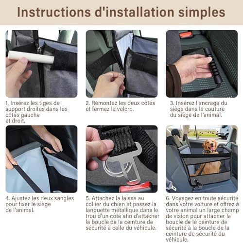 Vue 7 de Siege Auto Chien Securise