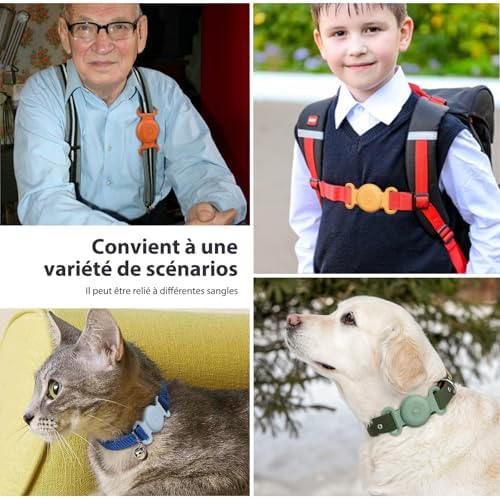 Vue 7 de Vancle Airtag Etuis Collier