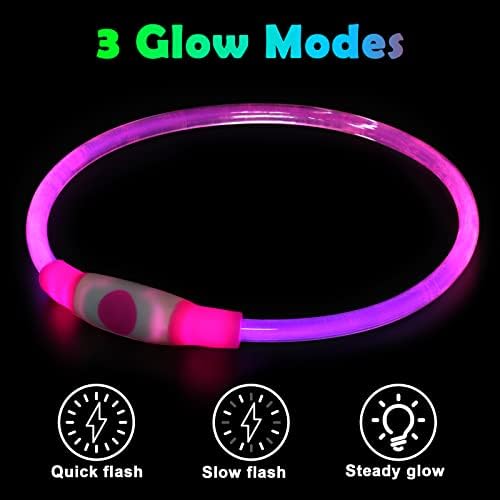 Vue 5 de Auauy Collier Lumineux Led