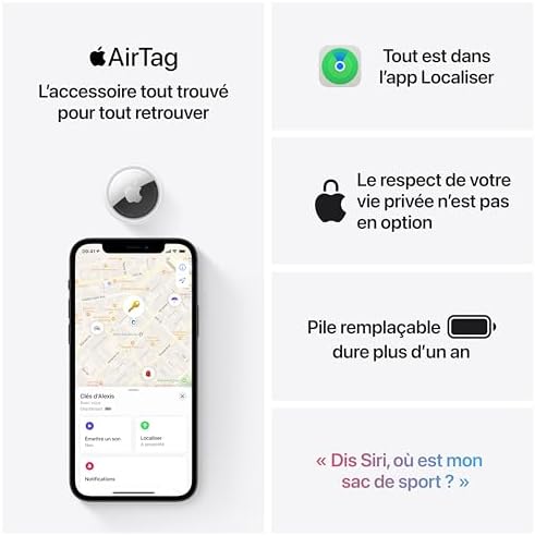 Vue 5 de Apple Airtag
