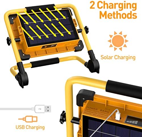 Vue 3 de Projecteur Chantier Led Rechargeable