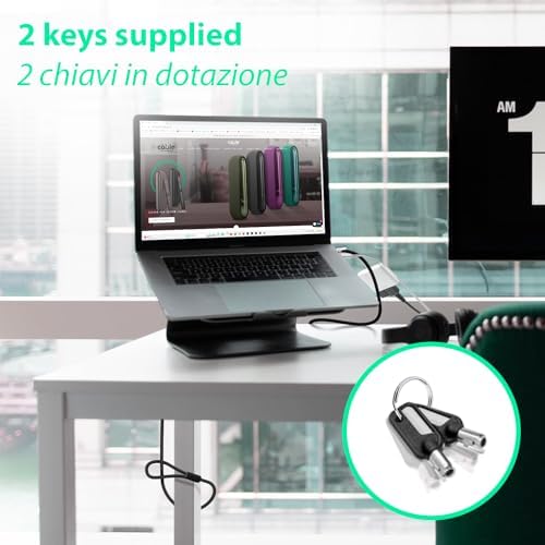 Vue 2 de Cable De Securite Pc