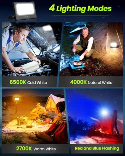 Vue 3 de Clv Projecteur Led Rechargeable