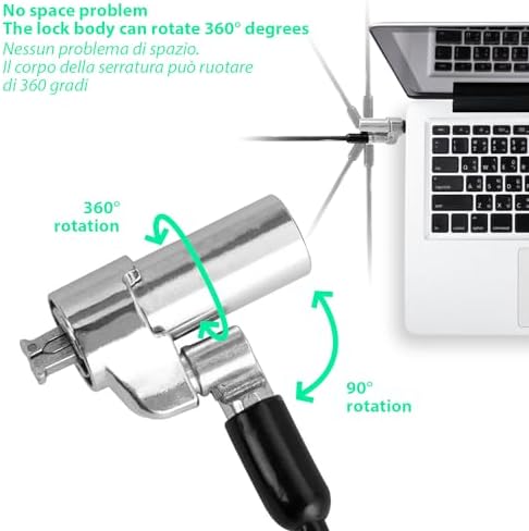 Vue 5 de Cable De Securite Pc