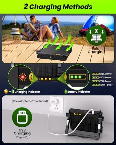 Vue 4 de Clv Projecteur Led Rechargeable