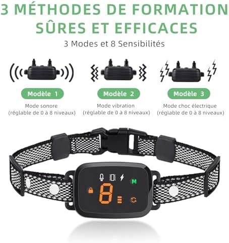 Vue 2 de Collier Anti Aboiement Chien