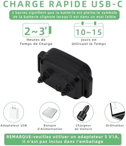 Vue 7 de Collier Anti Aboiement Chien