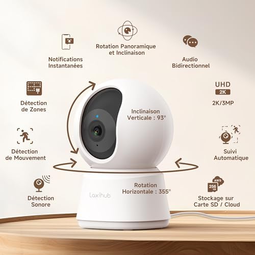 Vue 2 de Laxihub Camera Surveillance