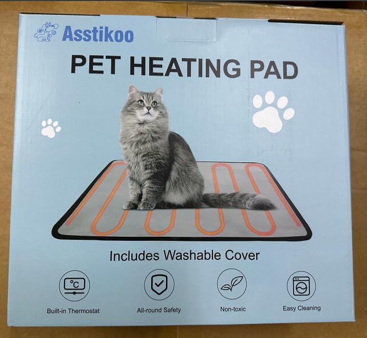 Vue 2 de Asstikoo Tapis Chauffant Chats