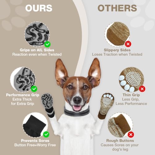 Vue 4 de Adiwo Chaussettes Antiderapantes Pour