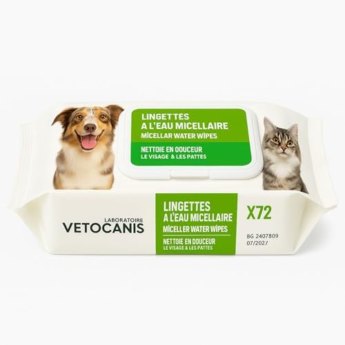 Vue 2 de Vetocanis Lingettes Nettoyantes Chien