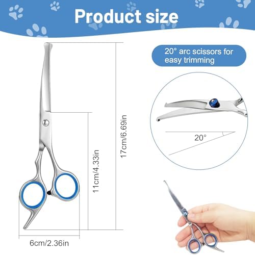 Vue 3 de Ciseaux De Toilettage Professionnels