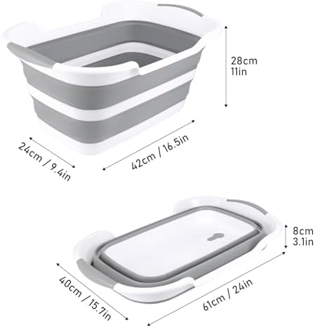 Vue 3 de Ddluck Baignoire Pliable Multifonctionnelle