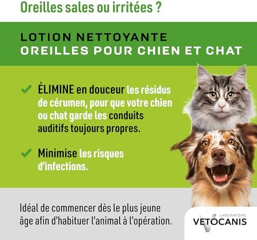 Vue 2 de Vetocanis Nettoyant Oreilles Chien