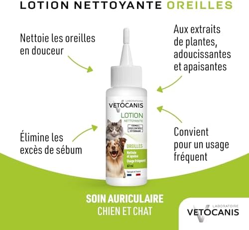 Vue 3 de Vetocanis Nettoyant Oreilles Chien