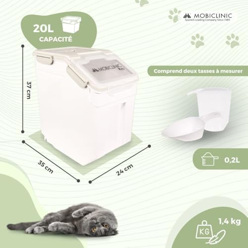 Vue 2 de Mobiclinic Conteneur Croquettes Chien