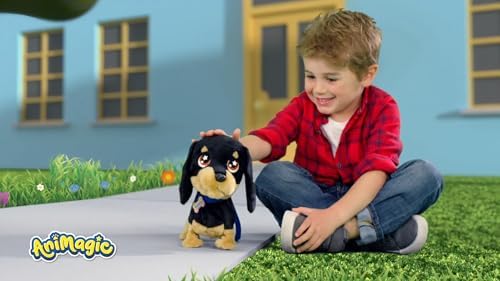 Vue 2 de Animagic Waggles Peluche Chien