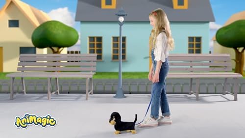 Vue 4 de Animagic Waggles Peluche Chien