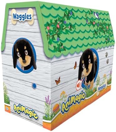 Vue 5 de Animagic Waggles Peluche Chien