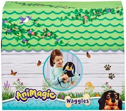 Vue 6 de Animagic Waggles Peluche Chien