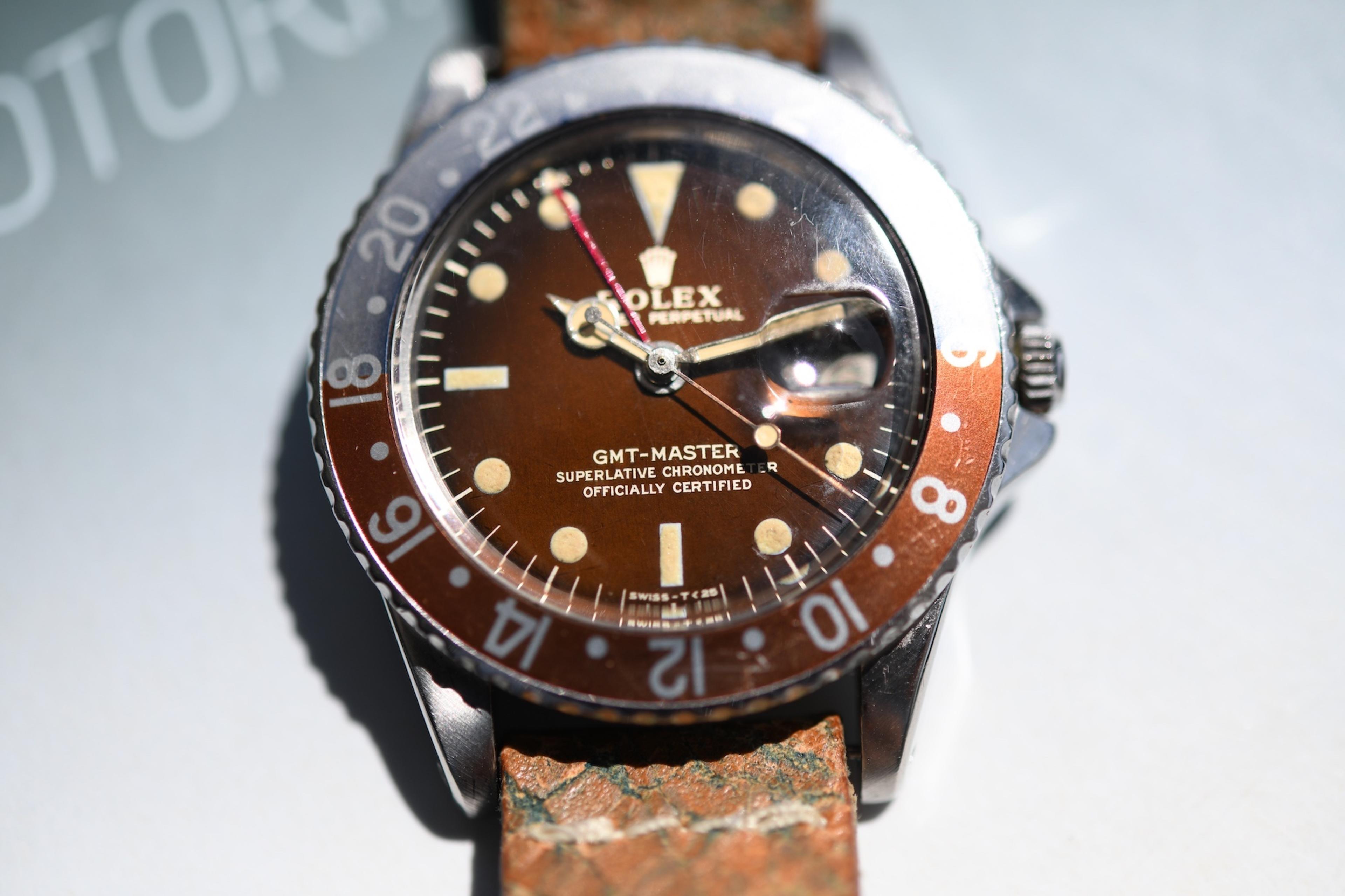Rolex 1675 Gmt Master Gilt Tropical