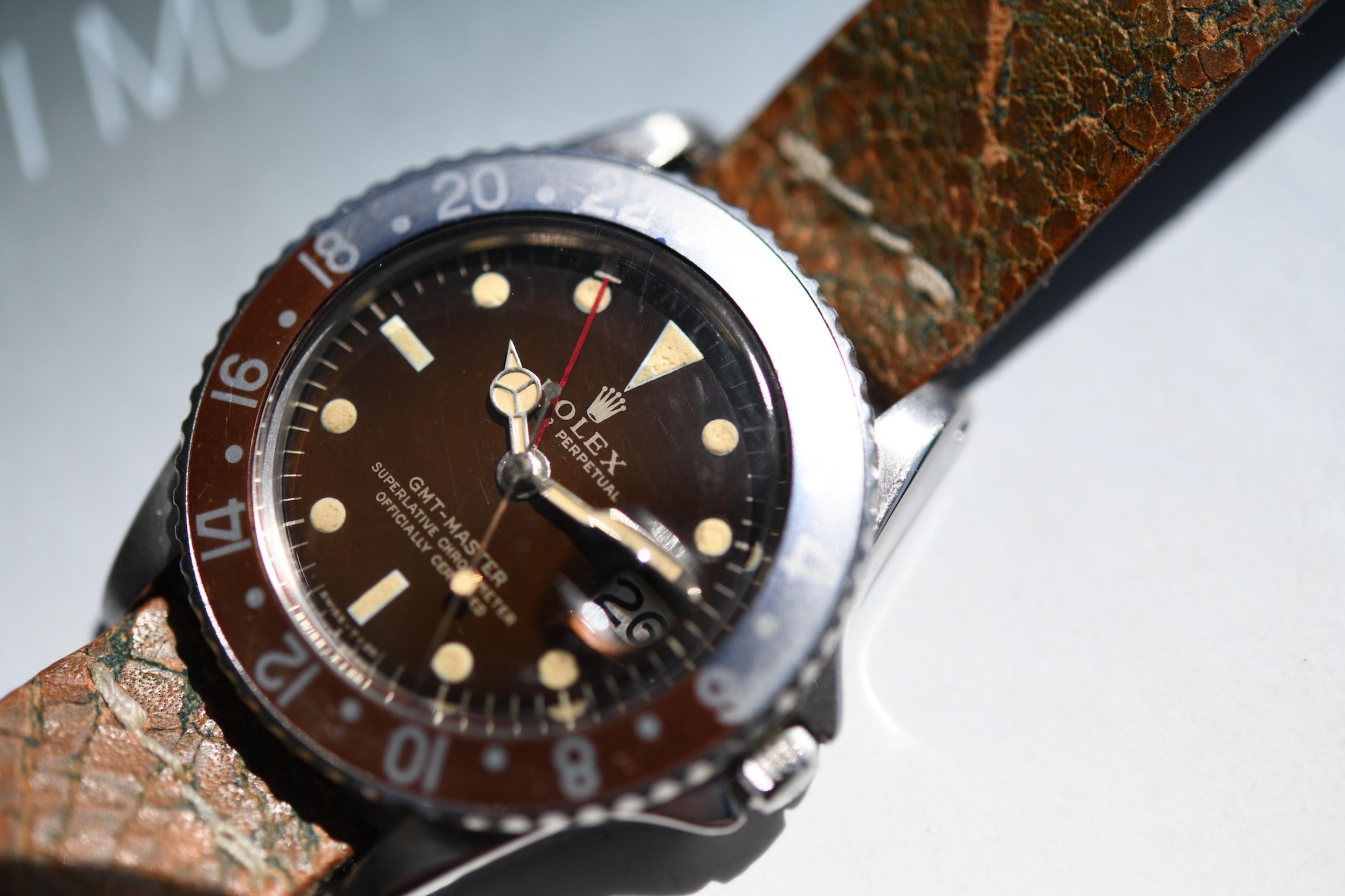 Rolex 1675 Gmt Master Gilt Tropical