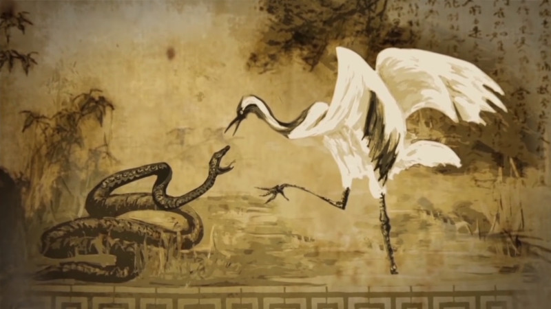 Taichi origins - bird and snake
