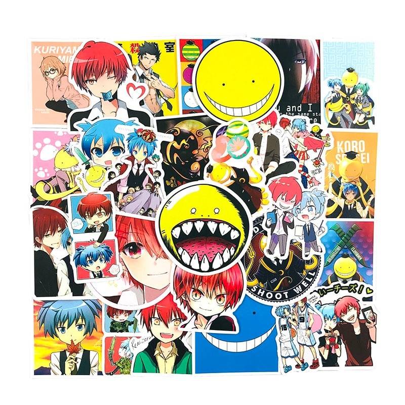 assassination classroom stickers 50 pcs anime ginga