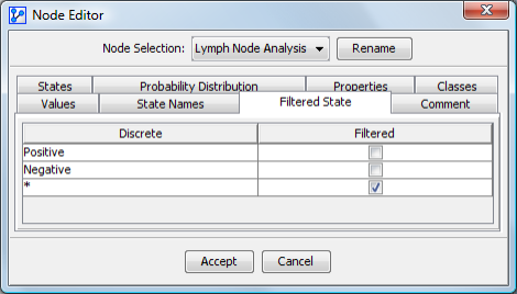Filtered State settings in the Node Editor