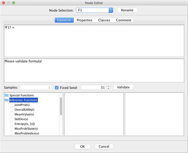 Function Node Editor Equation tab