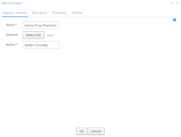 Editing properties before republishing a WebSimulator