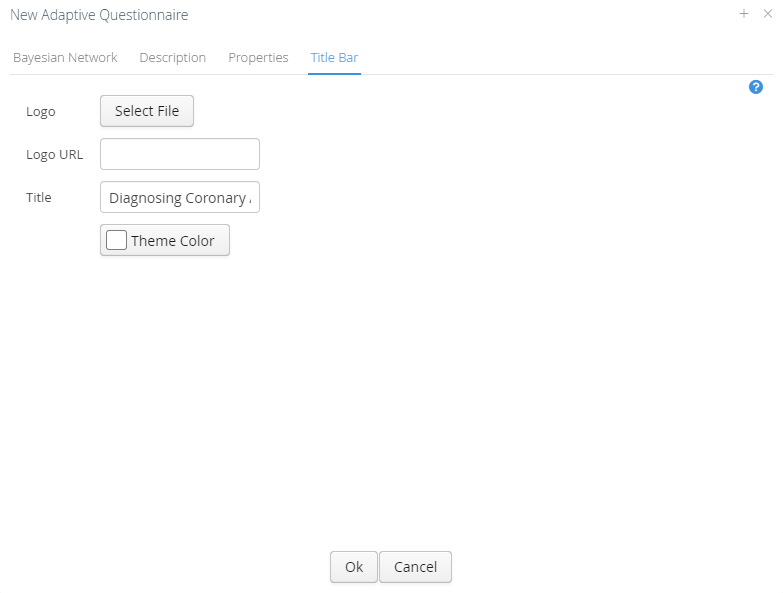 Title Bar tab when publishing an Adaptive Questionnaire