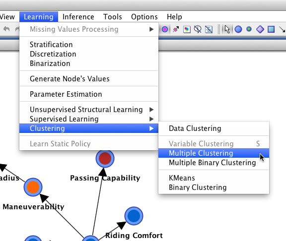 Multiple Clustering dialog with the output directory and class-count settings