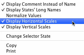 Contextual-menu command Display Horizontal/Vertical Scales
