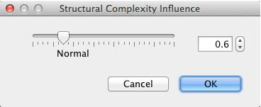 Structural Coefficient setting dialog