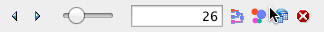 Variable Clustering toolbar with the cluster-count slider set to 26