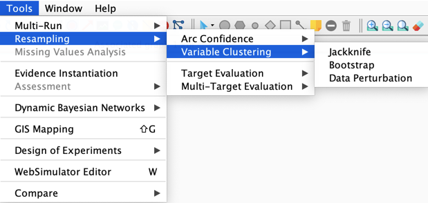 Variable Clustering stability comparison via resampling