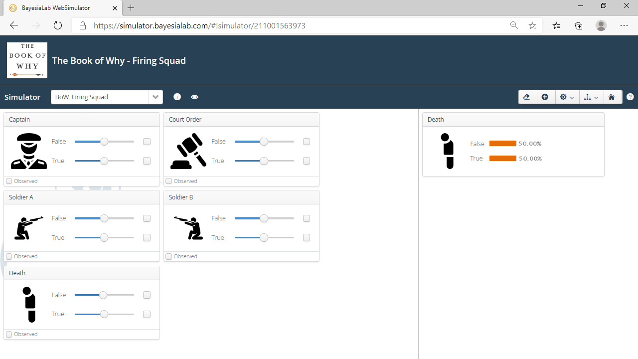 Firing Squad WebSimulator view