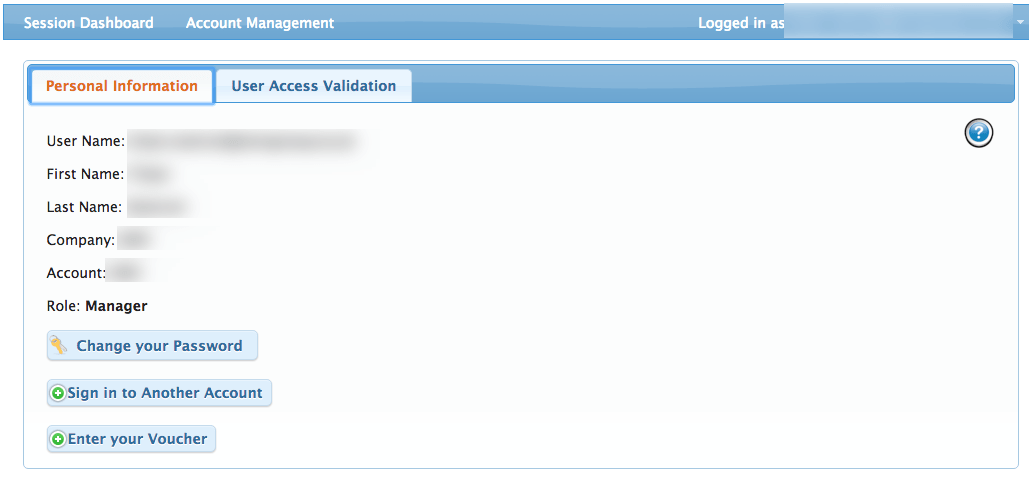 Personal Information