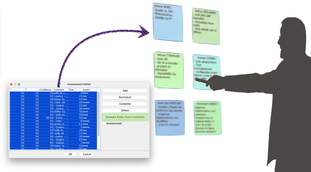 Expert Notes Generated from BEKEE Comments in BayesiaLab