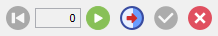 Parameter Updating control panel on the toolbar