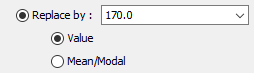 Step 3: replacing missing values by an arbitrary value