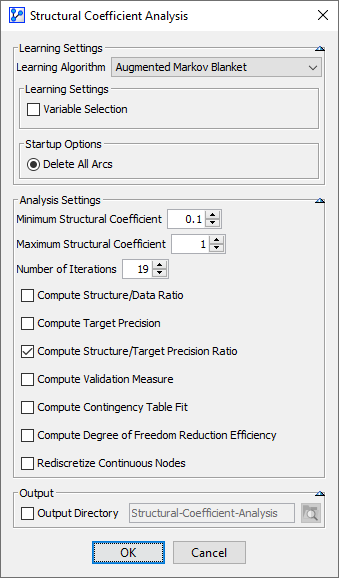 StructuralCoefficientAnalysisSettingsAMBStructurePrecisionRatio