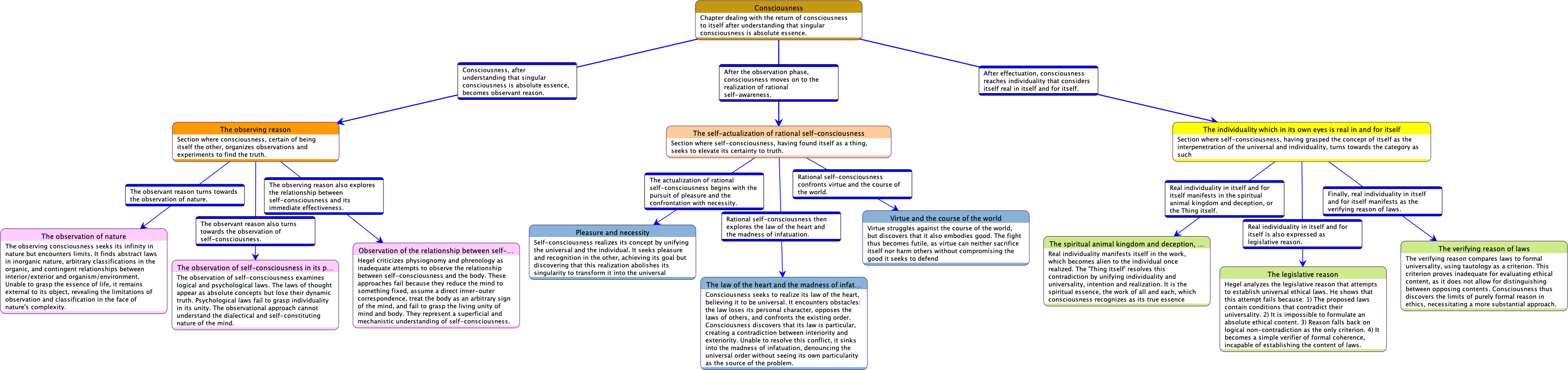 Causal Network on the Sections and Subsections of the Chapter - Summarized Comments