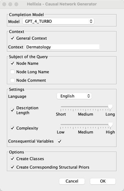 Hellixia Causal Network Generator
