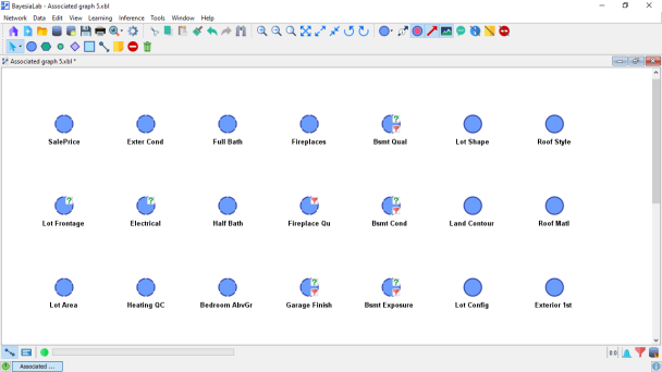 Graph Panel showing nodes with missing-value icons
