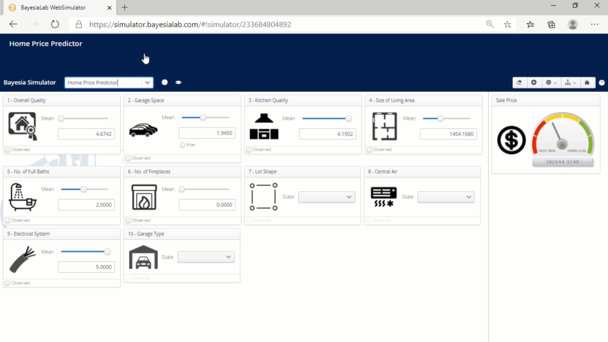 WebSimulator information and image popup