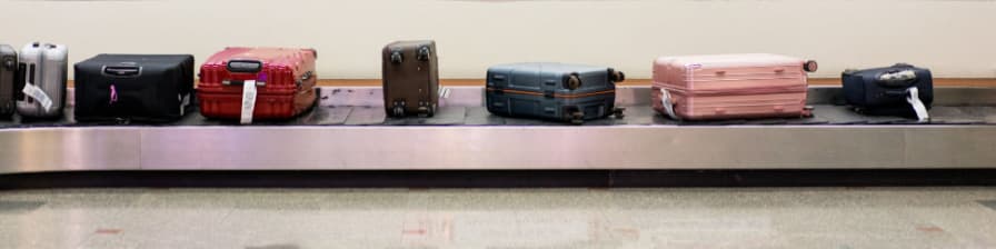 Airport luggage carousel