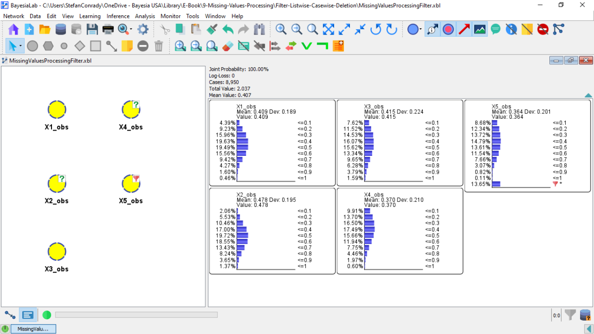 Missing Values Processing filter in the Data Import Wizard